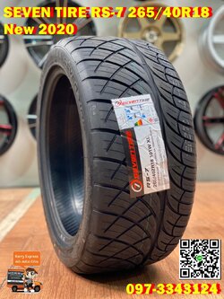 ยางลายซิ่ง Seven Tire RS-07 265/40R18 ยางคุณภาพดี พร้อมติดตั้งฟรี
