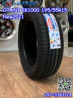 OTANI EK1000 185/60R15 ยางใหม่ปี2021 ราคาพิเศษพร้อมติดตั้งฟรี สนใจสอบถามเพิ่มเติมได้ค่ะ