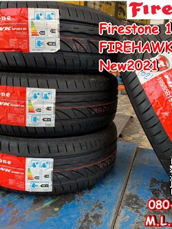 ยางFirestone ขอบ15 195/55R15 Firehawk Sport 01 ยางใหม่ปี2021