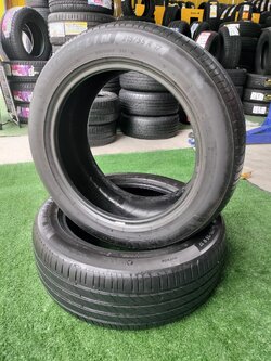 ยางมือ2 สภาพดี ก หนา ขอบ17" ยางยี่ห้อ MICHELIN 215/55R17