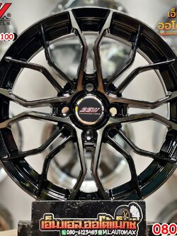 ล้อแม็กใหม่SSW Model390 สีดำก้านกลึงขอบชา ขอบ15 งานStamford Sport Wheel 5x6.5 ET+35 4x100 สวยหรู