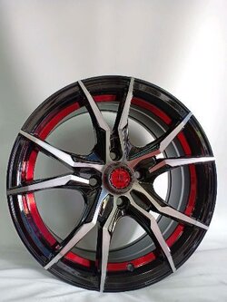 แม็กใหม่ขอบ15ลายยากูซ่า อันเดอร์คัตแดง ขนาด4รู100