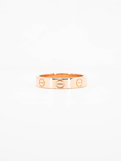 แหวน Cartier Love band ทองชมพู18K ไซส์ 49# (Used)