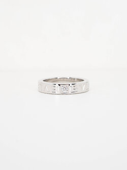 แหวน Bvlgari Bvlgari Ring with Diamond ทองขาว18K ไซส์ 48# (Used)