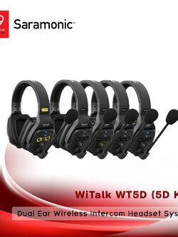 Saramonic Witalk WT5D Dual Ear Wireless Intercom Headset System