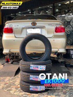 🚘 #TOYOTA_VIOS🛞เปลี่ยนยาง #OTANI #EK1000 185/60R15