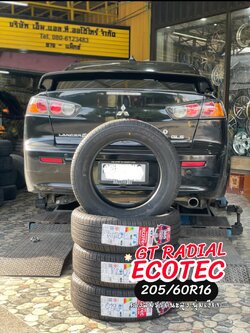 #MITSUBISHI_LANCER เปลี่ยนยาง🛞 #GTRADIAL ECOTEC 205/60R16