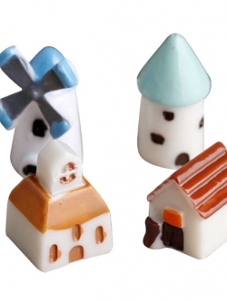 บ้านเรซิ่นจิ๋ว ชุด 4 แบบ