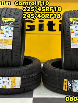 GITI Runflat ยางจีที รันแฟลต GITI Control P10 225/45RF18 GITI Control P10 245/40RF18