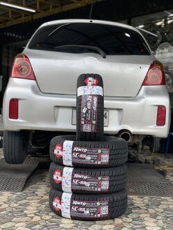 TOYOTA_YARIS🚘เปลี่ยนยาง 🛞🐘#KINTO_SC901_185/60R15