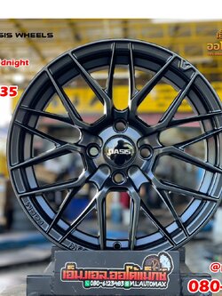 ล้อแม็กซ์ใหม่ขอบ15 OASIS Model Midnight 15x7 4x100 ET35 สีดำ
