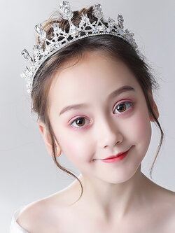 Sมงกุฎเด็ก*หน้าร้านอยู่รัชดาลองได้*KF670 สีเงิน สีทอง มงกุฎเจ้าหญิง