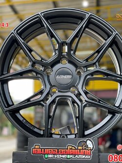 ล้อแม็กซ์ลายใหม่ขอบ17 Lenso Draken กว้าง7 ออฟ+35 5x114.3 สีดำ