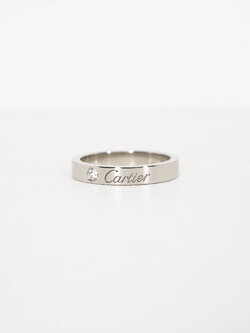 แหวน Cartier C De Cartier Band with Diamond Platinum950 ไซส์ 49# (Used)