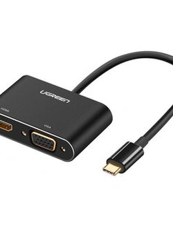 UGREEN 50505 USB-C to HDMI+VGA Connector (4K Aluminum)
