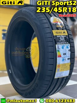 ยางจีที #Giti #SportS2 235/45R18 ยางใหม่ปี2025
