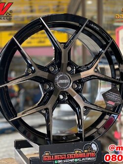 #ล้อแม็กซ์ใหม่ขอบ17 #SSW385 17x8 ET38 5x114.3 สีดำหน้าเงา ราคาโปรโมชั่นล้อพร้อมยาง