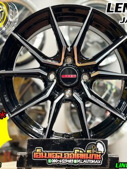 LENSO JAGER JAVA ล้อขอบ15 กว้าง7 ET35 4รู100 สีดำหน้าเงา(BKFW)