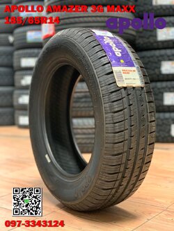 ยางใหม่ Apollo Amazer3G Maxx 185/65R15 ยางผลิตปี2018 พร้อมติดตั้งฟรี
