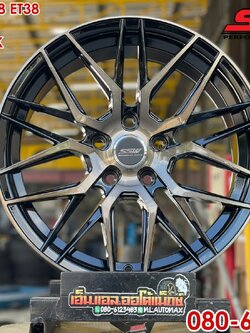 ล้อแม็กซ์ใหม่ขอบ17 5x114.3 สวยหรู สีดำหน้าชา