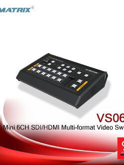 AVMatrix VS0601 Mini 6CH SDI/HDMI Multi-format Video Switcher