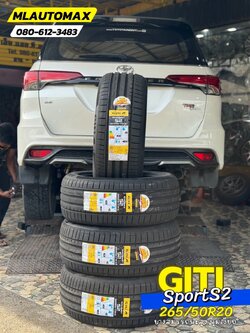 TOYOTA_FORTUNER🚘 เปลี่ยนยาง 🛞🐘#GITI_SportS2_265/50R20