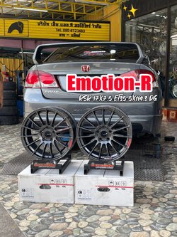 🚘 #HONDA_CIVIC❤️ #ล้อแม็กซ์ใหม่ #EmotionR_RSR 17X7.5 ET35 5X114.3 DG