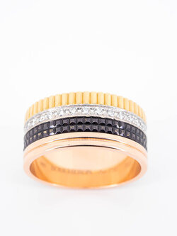 แหวน Boucheron Quatre Classique Large Ring 3Colors+Brown PVD ไซส์ 67# (Used)Ring Pouch และ Copy Receipt