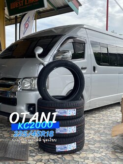 TOYOTA_COMMUTER #เปลี่ยนยาง #OTANI #KC2000 225/45R18