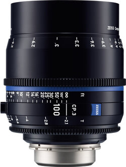 เลนส์ ZEISS CP.3 100mm T2.1 Compact Prime Lens (MFT Mount, Feet)