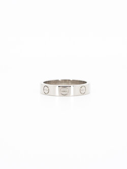 แหวน Cartier Love band ทองขาว18K ไซส์ 47# (Used)