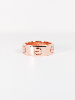 แหวน Cartier Love ทองชมพู18K ไซส์ 46# (Used)