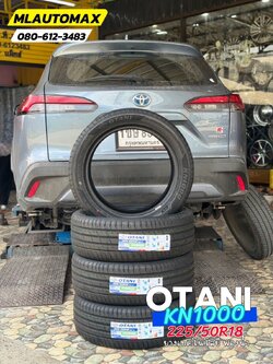 TOYOTA_COROLLA_CROSS 🚘 เปลี่ยนยาง 🛞🐘#OTANI_KN1000_225/50R18