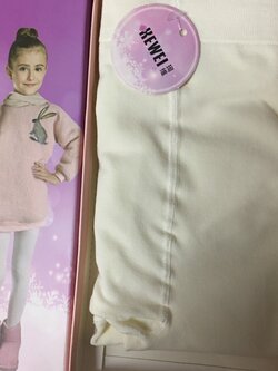 ถุงน่องเด็ก*มีหน้าร้าน ตรงปก พร้อมส่ง*L109 ลองจอนสีขาว