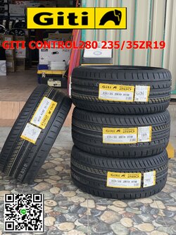 ยางใหม่ Giti Control280 235/35ZR19 ยางผลิตปี19
