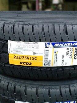 ยางใหม่ปี19 MICHELIN XCD2 225/75R15 ยางบรรทุก