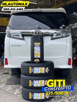 TOYOTA_VELLFIRE เปลี่ยนยาง 🛞🐘#GITI_ControlP10_235/50R18