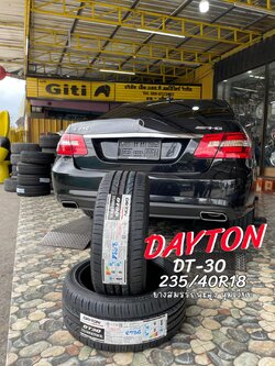 BENZ_E250 🚘เปลี่ยนยาง 🐘#DAYTON_DT30_235/40R18