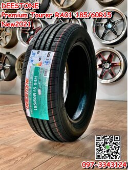 185/60R15 Deestone RA01 ยางใหม่ปี2021 ยางลายสปอร์ต ยางไทยคุณภาพดี