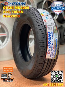 OTANI_MK2000 225/70R15 ยางใหม่ปี2020 ยางกระบะบรรทุก ราคาพิเศษพร้อมติดตั้งฟรี สนใจสอบถามเพิ่มเติมได้ค่ะ