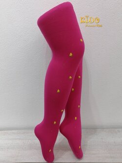 ถุงน่องเด็ก(หน้าร้านอยู่รัชดา)LZZ225 สีบานเย็น ลายเสื้อ