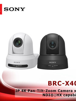 SONY BRC-X400(BRCX400) IP 4K Pan-Tilt-Zoom Camera with NDI®|HX capability