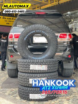 #TOYOTA_FORTUNER🚘เปลี่ยนยาง 🛞🐘#Hankook_AT2Xtreme_265/70R16 ❤️ 🛞 #ยางATยางสายลุยคุณภาพดี