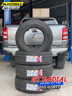 🚘 #MITSUBISHI_TRITON🛞 เปลี่ยนยาง🛞 #GT RADIAL #SAVERO AT PRO 265/65R17 ยางคุณภาพดี นุ่มเงียบ สมรรถนะการขับขี่สูง