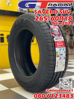 #ยางใหม่ #GT_RADAIL #SAVERO #SUV 265/60R18 ยางใหม่ปี2024