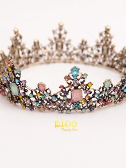 มงกุฎเด็ก(หน้าร้านอยู่รัชดา)KF687 สีทอง มงกุฎสายรุ้ง หลากสี สวยหรูน่ารักค่ะ