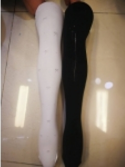 (มีหน้าร้านอยู่รัชดา)L015 ถุงน่องเด็ก สีขาว เนื้อทึบลายโบว์