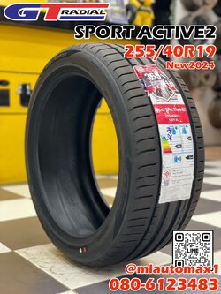 🔥🔥#GT RADIAL SPORT Active2 255/40R19 ยางใหม่ปี2024🔥🔥