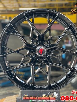 ล้อแม็กซ์ใหม่ขอบ18 #BBS 18x8 ET35 5x114.3 สีดำสวยหรู ล้อFlowforming งานAPP By Lenso