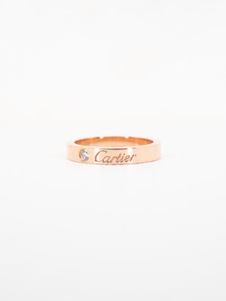 แหวน Cartier C De Cartier Band with Diamond ทองชมพู18K ไซส์ 47# (Used) +การ์ด2020